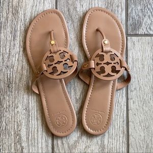 Tory Burch Miller Makeup Nude Sandal Size 10